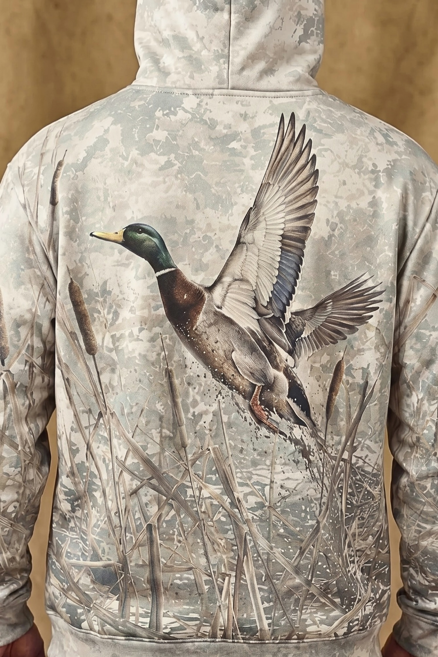 Performance Fleece-Lined Hoodie _–_ Cattail Marsh Mallard Ascent image 4