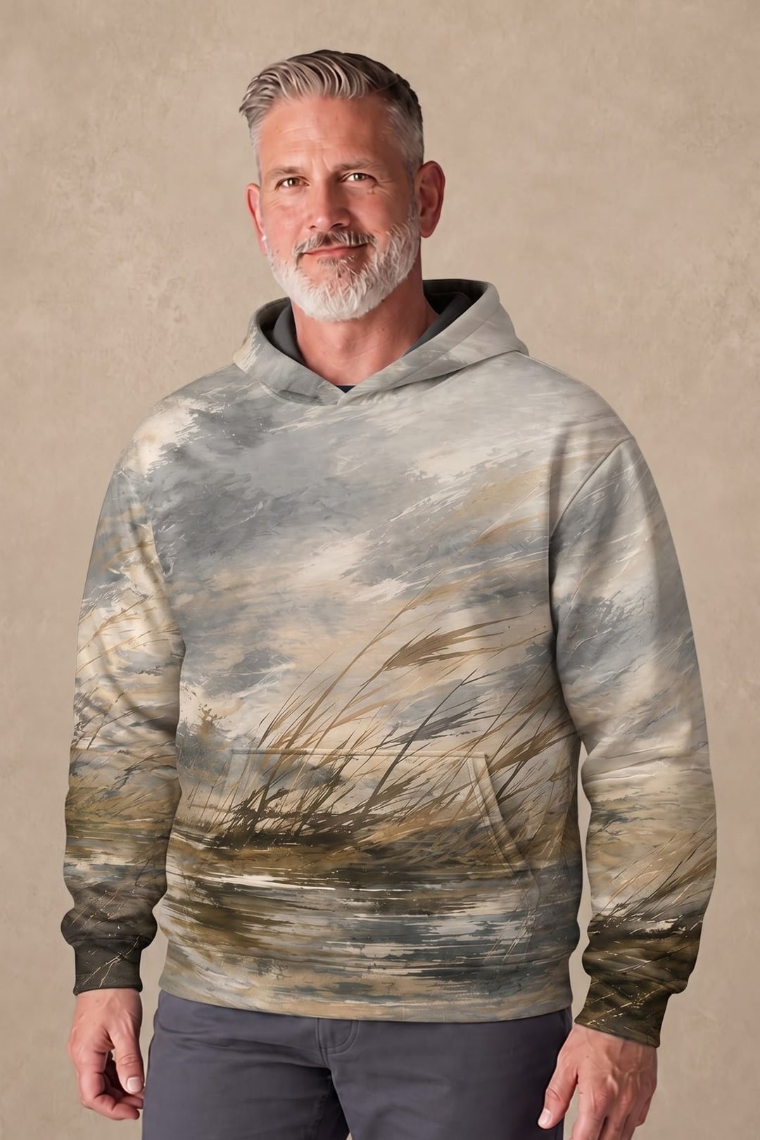 Performance Fleece-Lined Hoodie – Misty Marsh Mallard Pair image 3