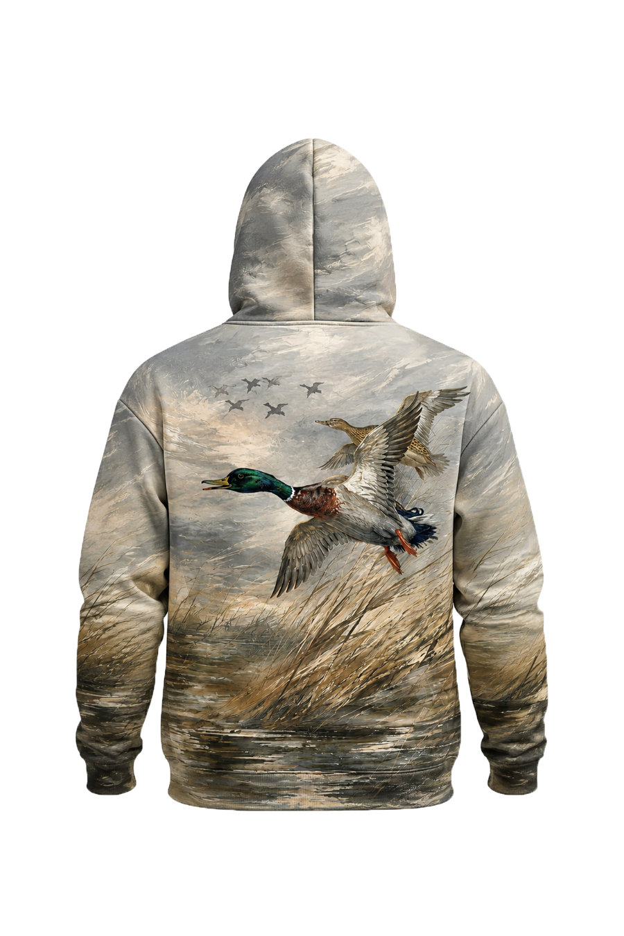 Performance Fleece-Lined Hoodie – Misty Marsh Mallard Pair image 5
