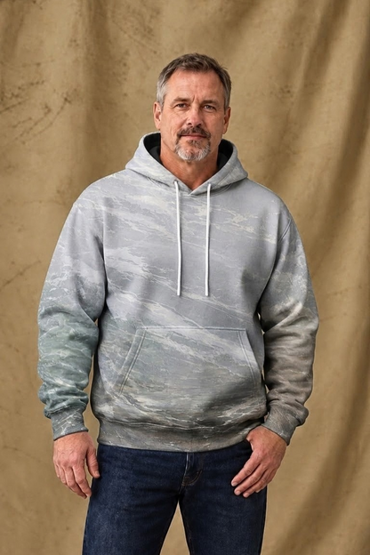 Performance Fleece-Lined Hoodie _–_ Misty Wetland Mallard Duo image 3