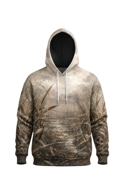 Performance Fleece-Lined Hoodie _–_ Marshland Goose Horizon image 6