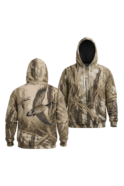 Performance Fleece-Lined Hoodie _–_ Timber Marsh Goose Ascent image 1