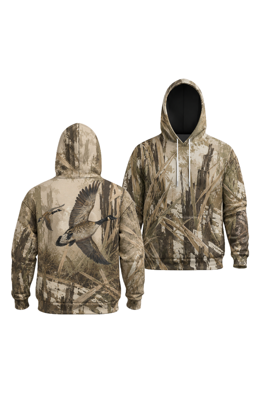 Performance Fleece-Lined Hoodie _–_ Timber Marsh Goose Ascent image 1