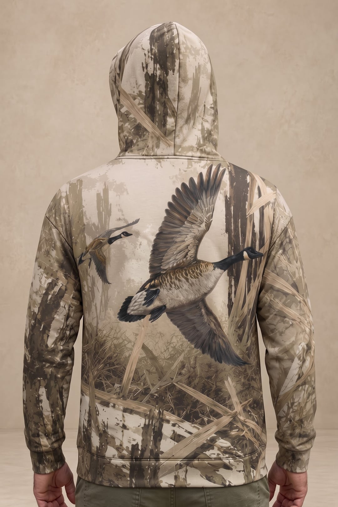 Performance Fleece-Lined Hoodie _–_ Timber Marsh Goose Ascent image 2