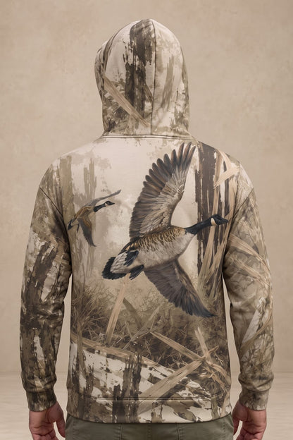 Performance Fleece-Lined Hoodie _–_ Timber Marsh Goose Ascent image 2