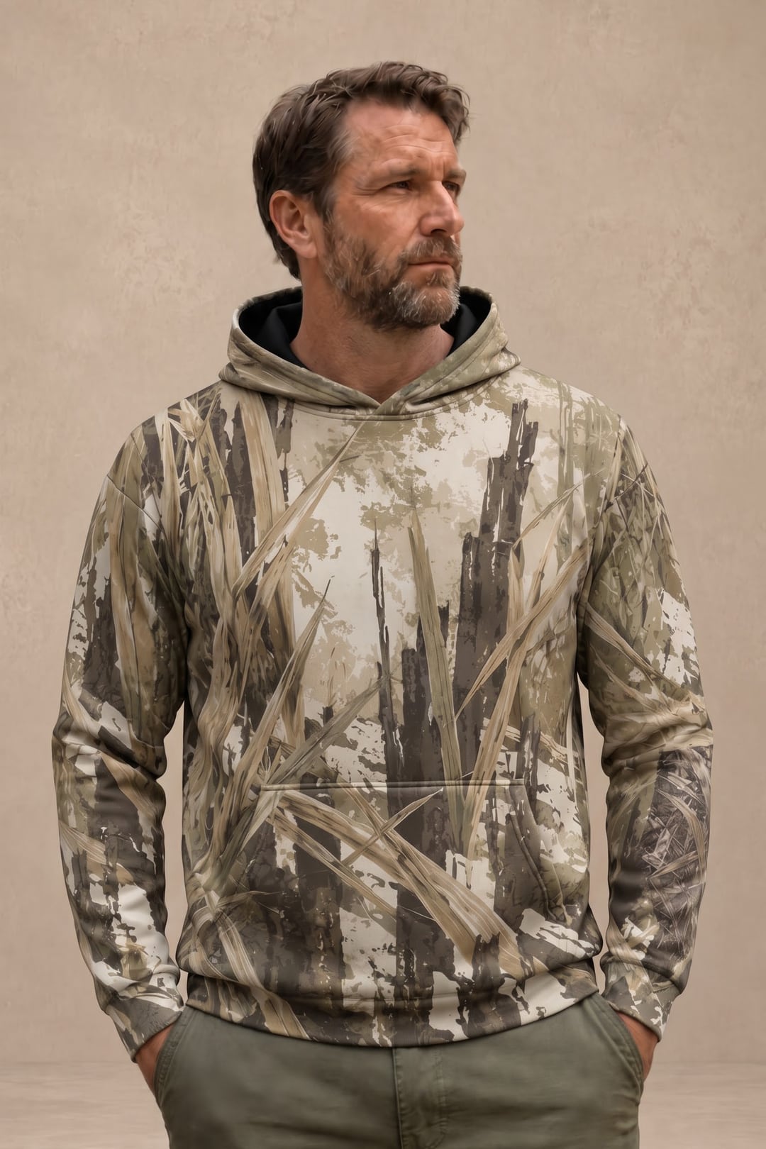 Performance Fleece-Lined Hoodie _–_ Timber Marsh Goose Ascent image 3