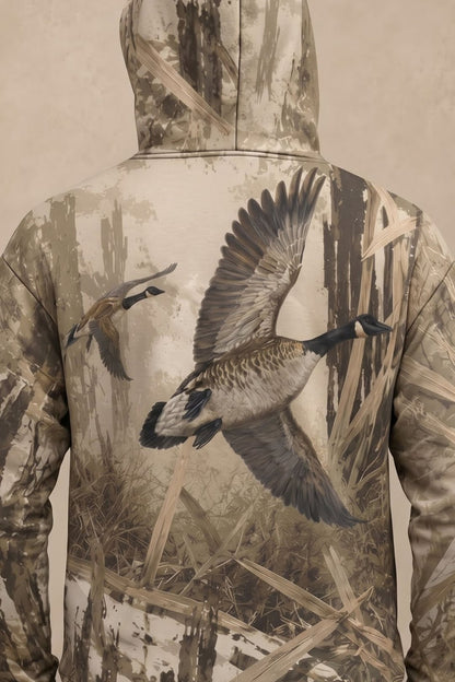 Performance Fleece-Lined Hoodie _–_ Timber Marsh Goose Ascent image 4