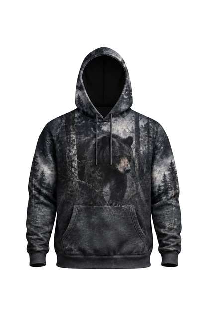 Performance Fleece-Lined Hoodie - Dark Timber Black Bear Stalker image 5