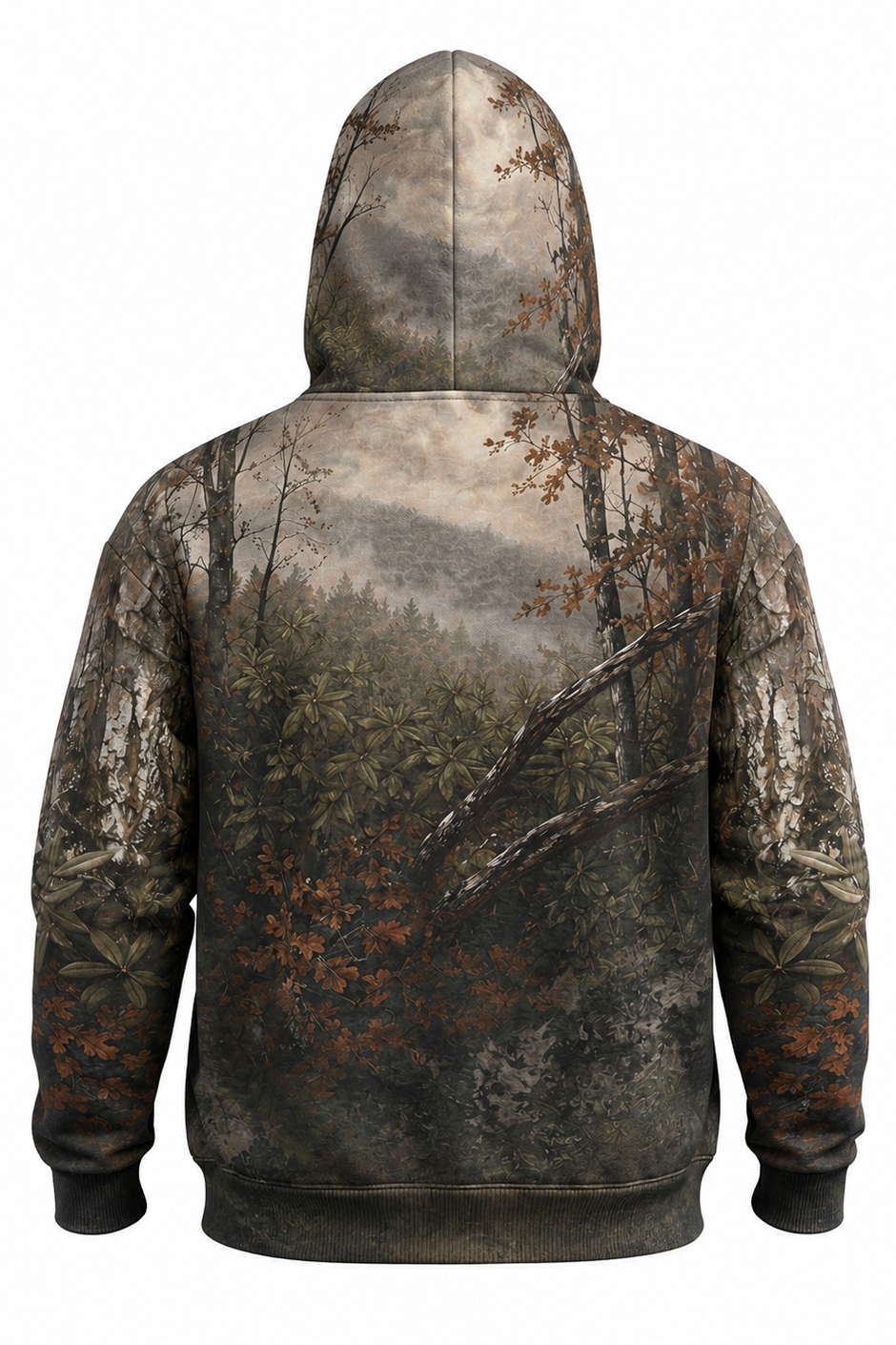 Performance Fleece-Lined Hoodie - Autumn Forest Black Bear Watch image 5