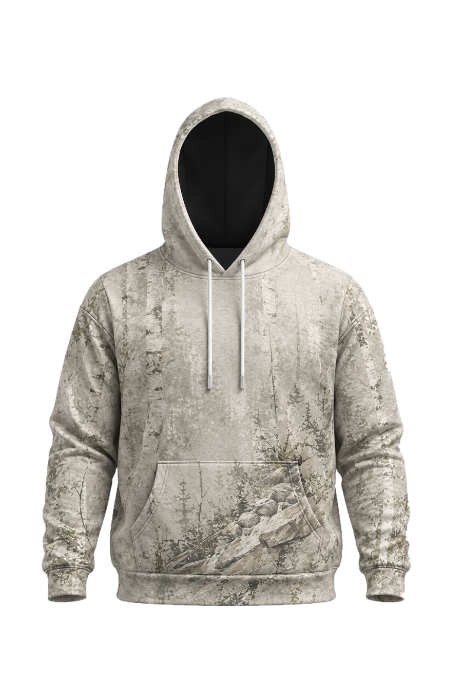 Performance Fleece-Lined Hoodie - Mountain Stream Black Bear Crossing image 6