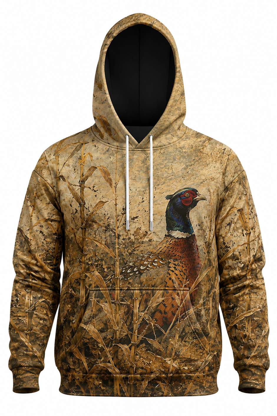 Performance Fleece-Lined Hoodie - Golden Cornfield Pheasant Flush image 6