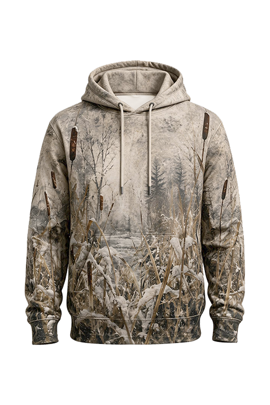Performance Fleece-Lined Hoodie - Snowy Marsh Pheasant Flight image 6