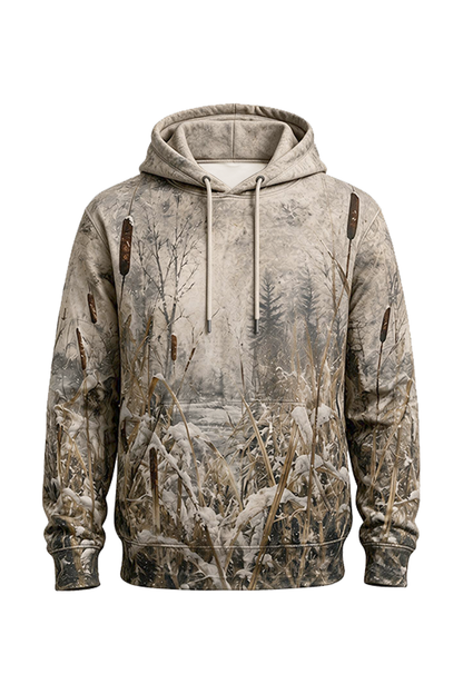 Performance Fleece-Lined Hoodie - Snowy Marsh Pheasant Flight image 6