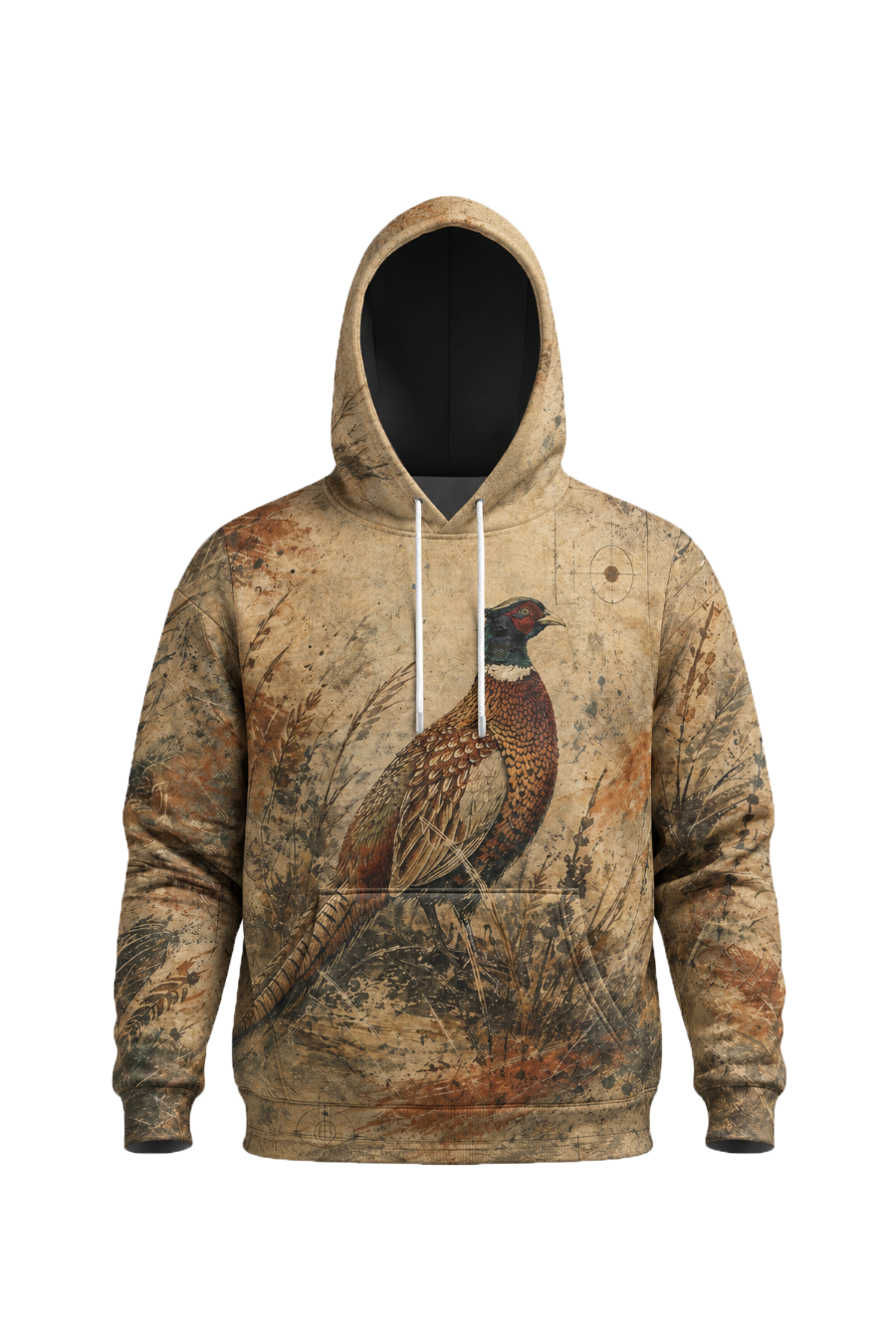 Performance Fleece-Lined Hoodie _–_ Vintage Grassland Pheasant Quest image 5