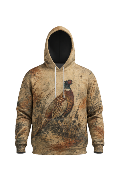 Performance Fleece-Lined Hoodie _–_ Vintage Grassland Pheasant Quest image 5