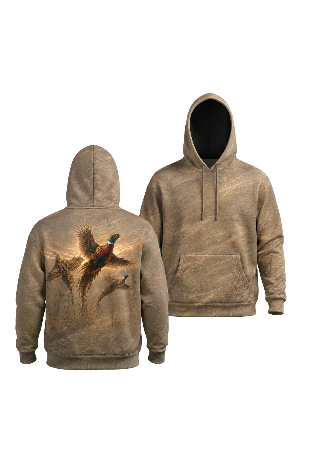 Performance Fleece-Lined Hoodie - Golden Pheasant Flush image 1