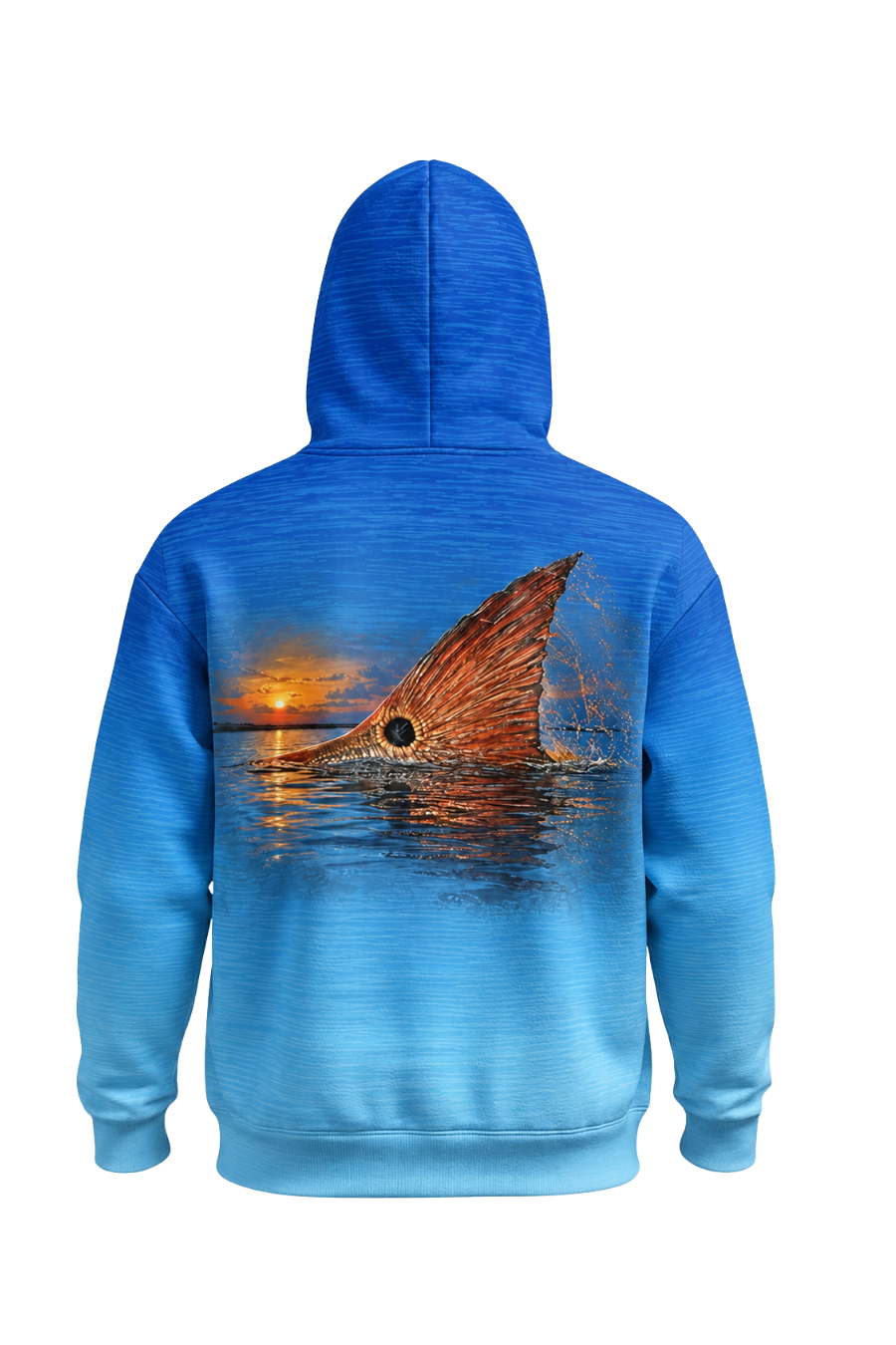 Performance Fleece-Lined Hoodie - Sunset Redfish Tailing image 5