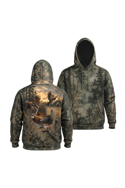 Performance Fleece-Lined Hoodie _–_ Sunset Quail Timber Covey image 1