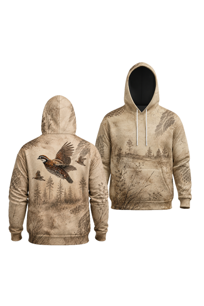Performance Fleece-Lined Hoodie – Prairie Quail Vintage Flush image 1