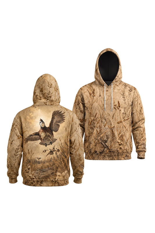 Performance Fleece-Lined Hoodie _–_ Golden Grassland Quail Soar image 1