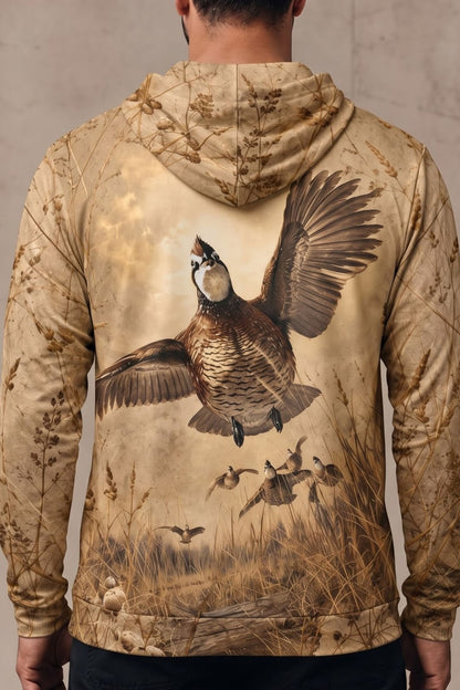 Performance Fleece-Lined Hoodie _–_ Golden Grassland Quail Soar image 4