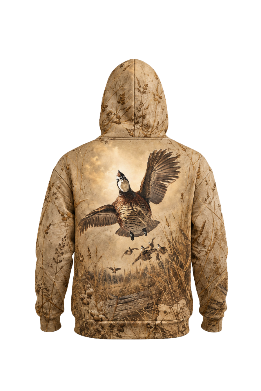 Performance Fleece-Lined Hoodie _–_ Golden Grassland Quail Soar image 5
