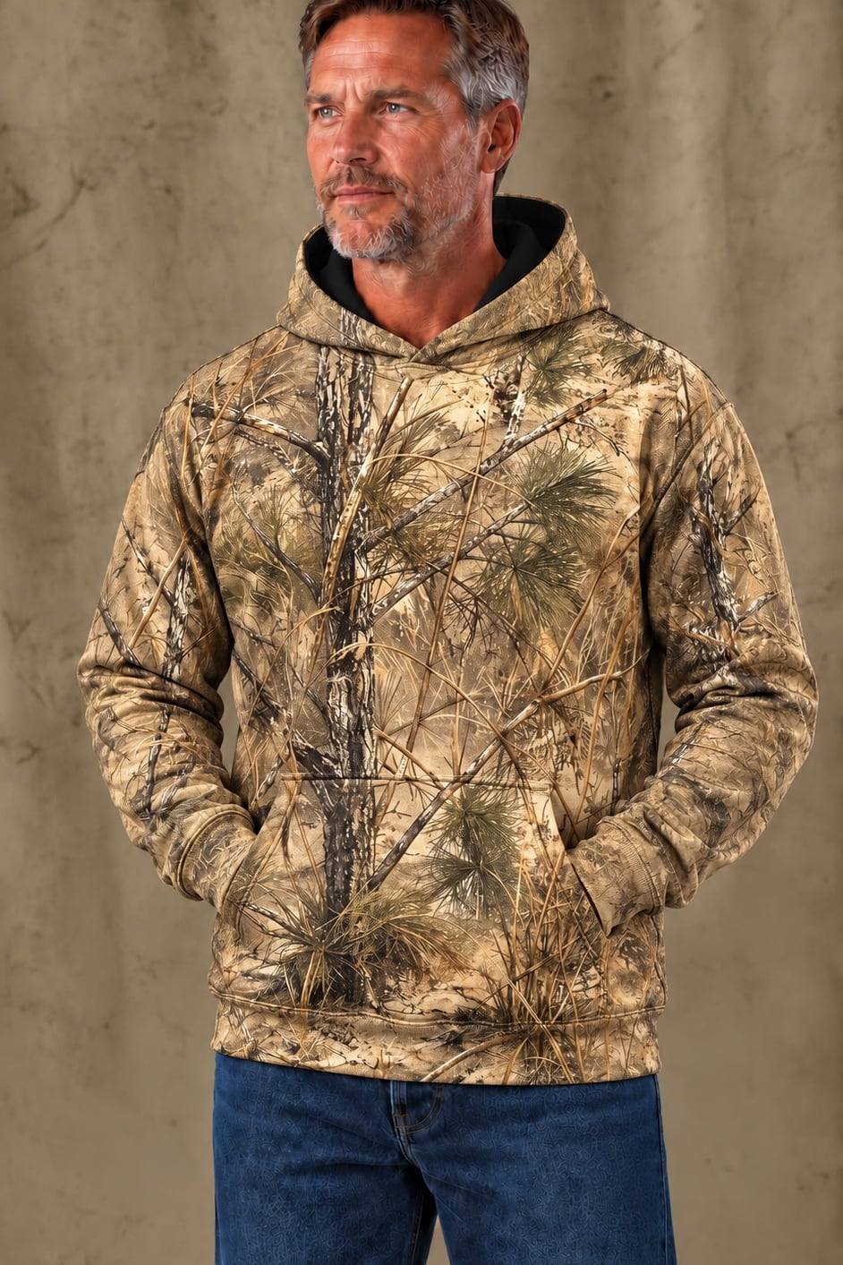 Performance Fleece-Lined Hoodie - Timber Pine Quail Covey image 3