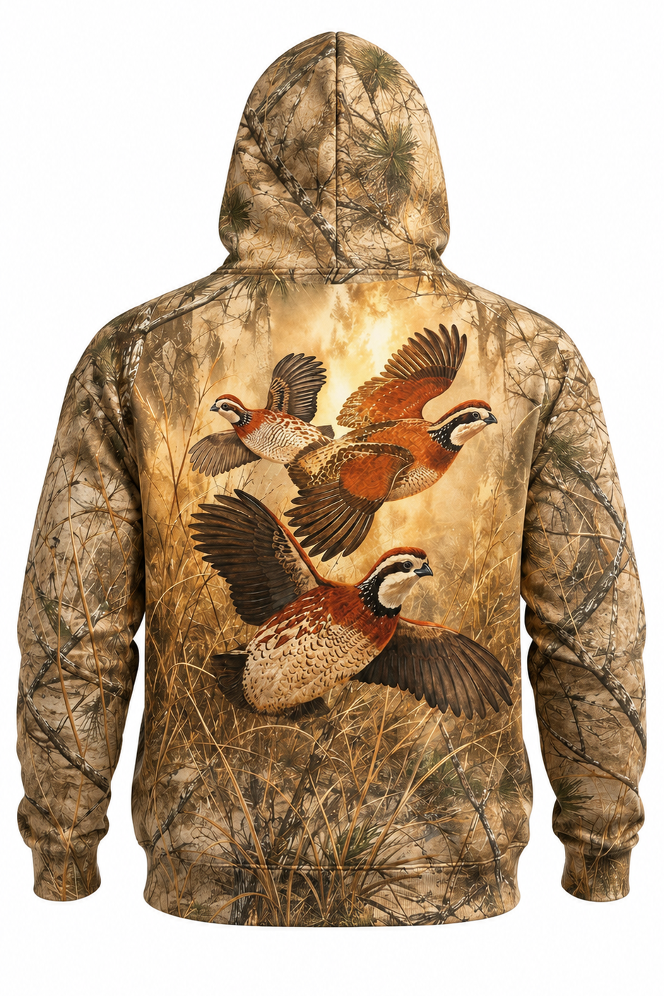 Performance Fleece-Lined Hoodie - Timber Pine Quail Covey image 5