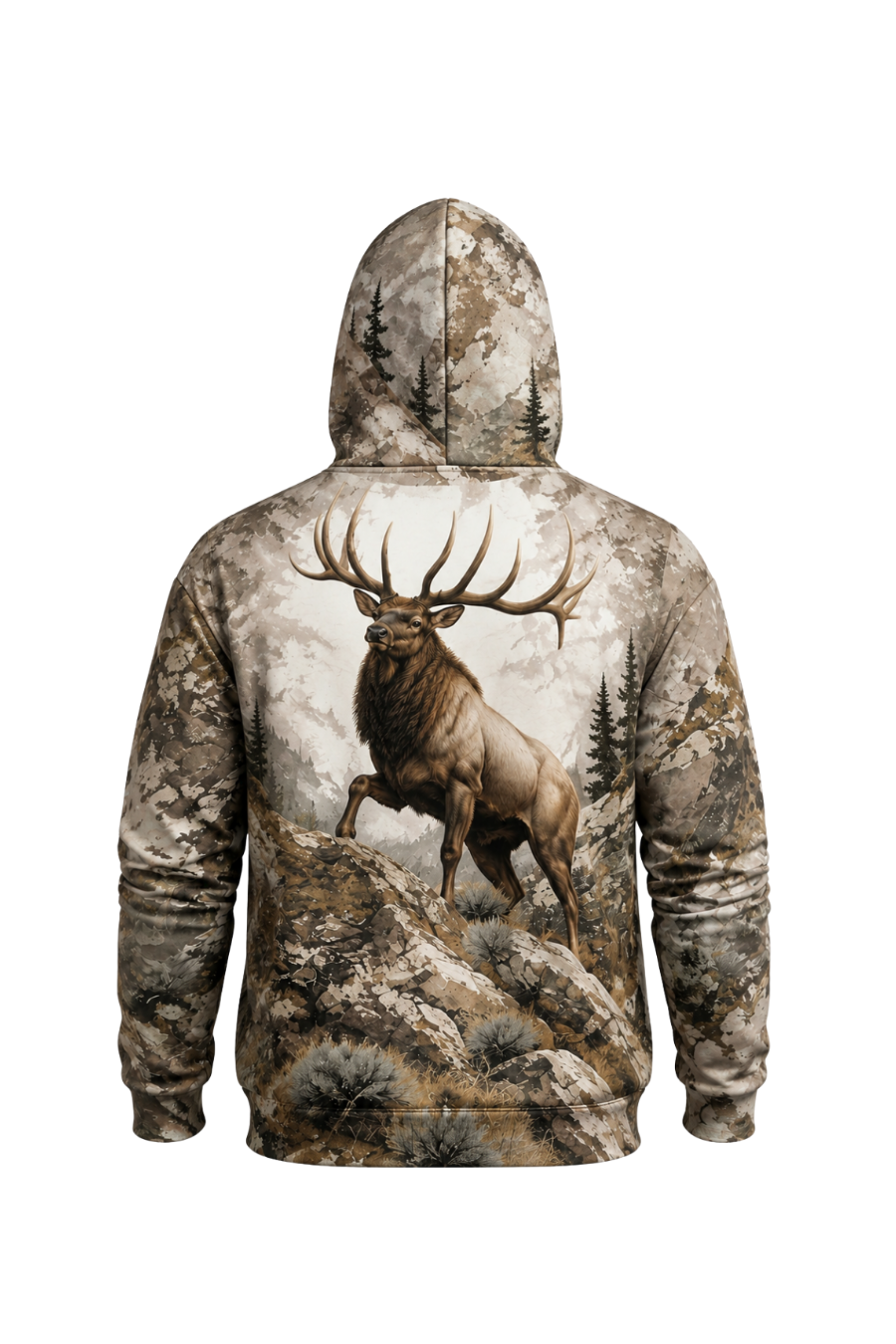 Performance Fleece-Lined Hoodie – Alpine Elk Monarch image 5