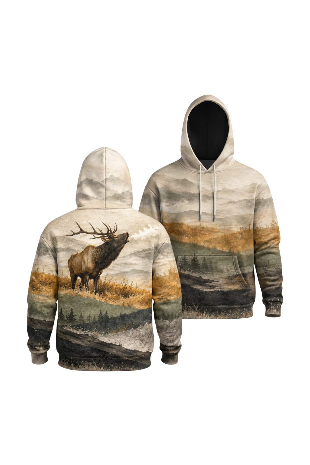 Performance Fleece-Lined Hoodie – Autumn Bugle Call image 1