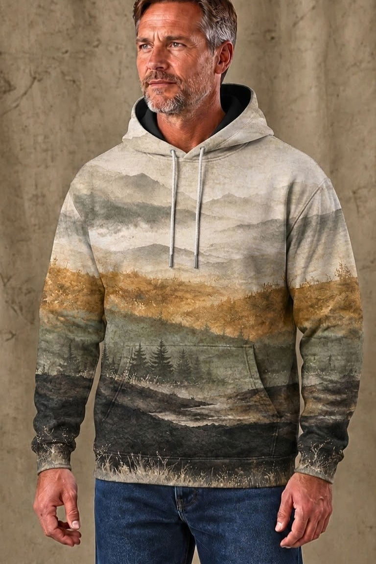 Performance Fleece-Lined Hoodie – Autumn Bugle Call image 3