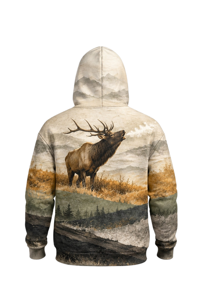 Performance Fleece-Lined Hoodie – Autumn Bugle Call image 5