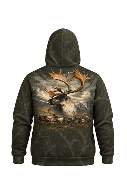 Performance Fleece-Lined Hoodie - Mountain Caribou Migration image 5