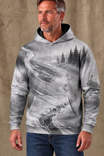 Performance Fleece-Lined Hoodie - Snow Ridge Cougar Track image 3