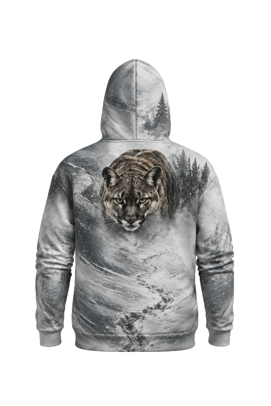 Performance Fleece-Lined Hoodie - Snow Ridge Cougar Track image 5