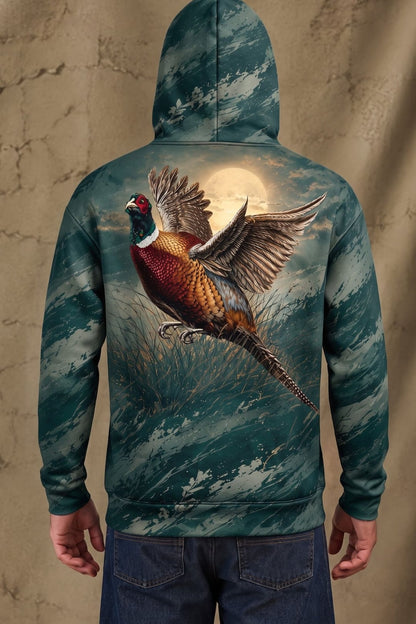 Performance Fleece-Lined Hoodie - Midnight Moon Pheasant image 2