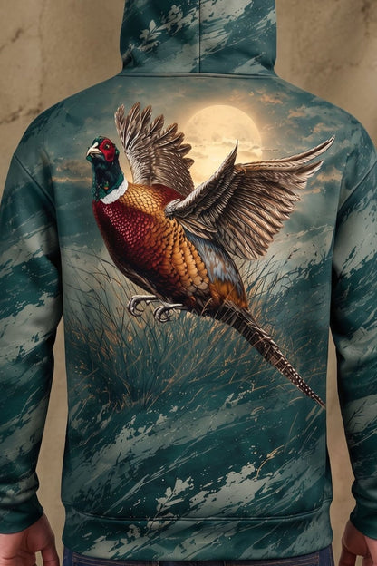 Performance Fleece-Lined Hoodie - Midnight Moon Pheasant image 4