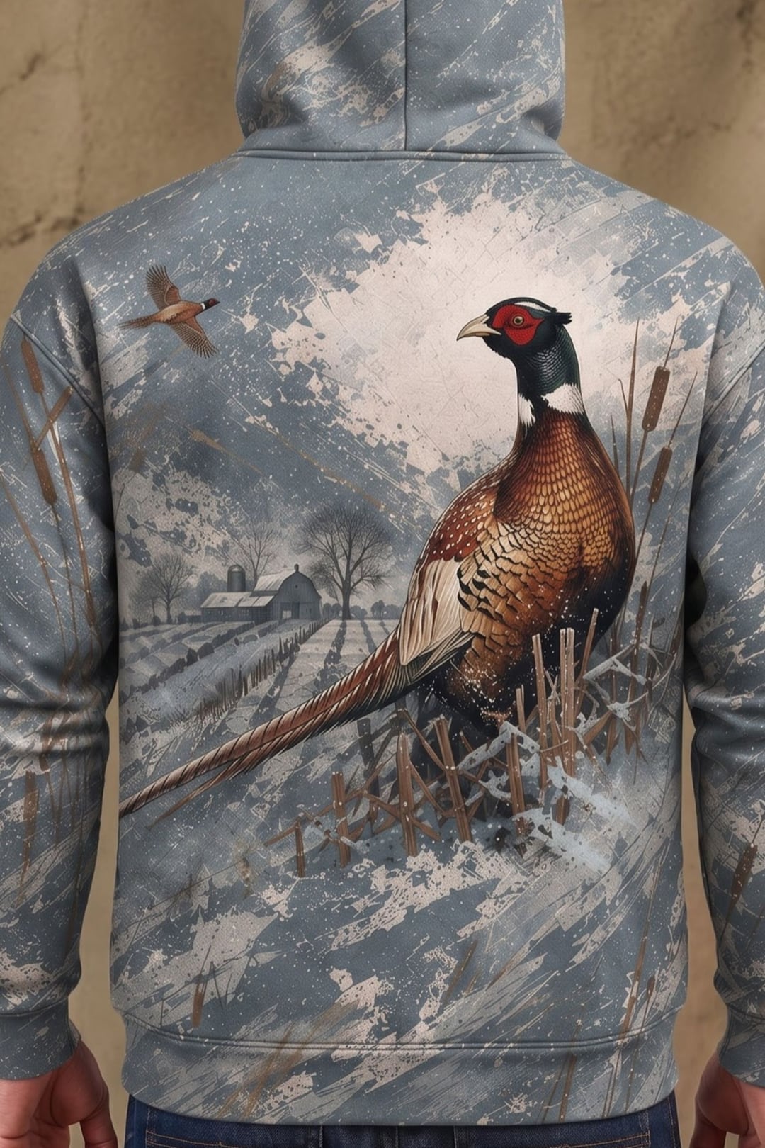 Performance Fleece-Lined Hoodie - Winter Homestead Pheasant image 4