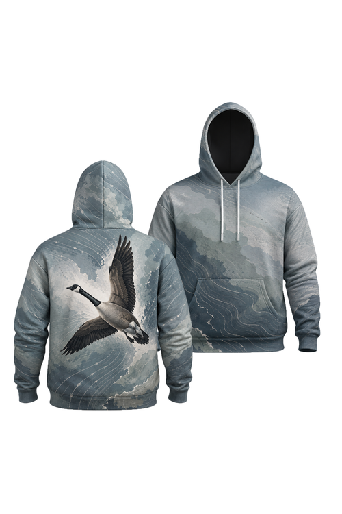 Performance Fleece-Lined Hoodie – Aero Current Goose Soar image 1