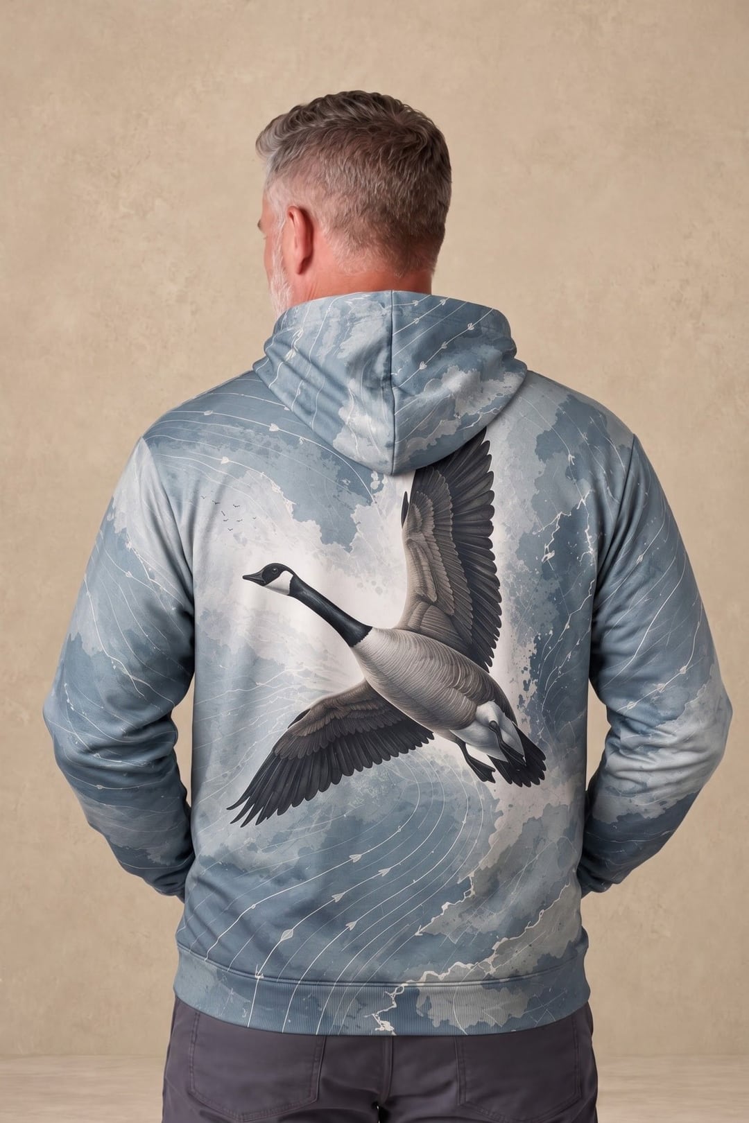 Performance Fleece-Lined Hoodie – Aero Current Goose Soar image 2