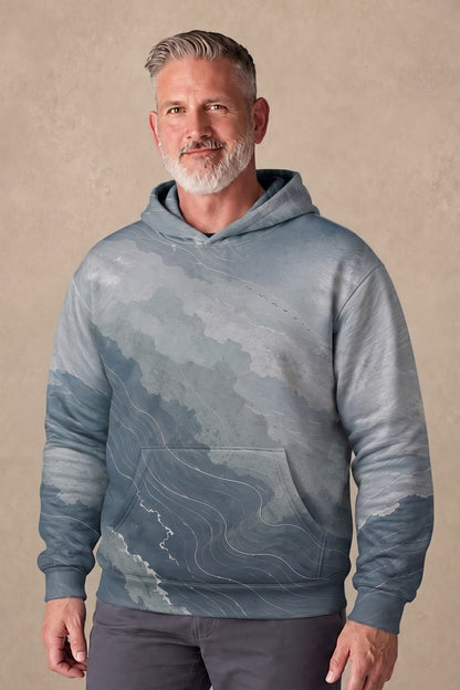 Performance Fleece-Lined Hoodie – Aero Current Goose Soar image 3