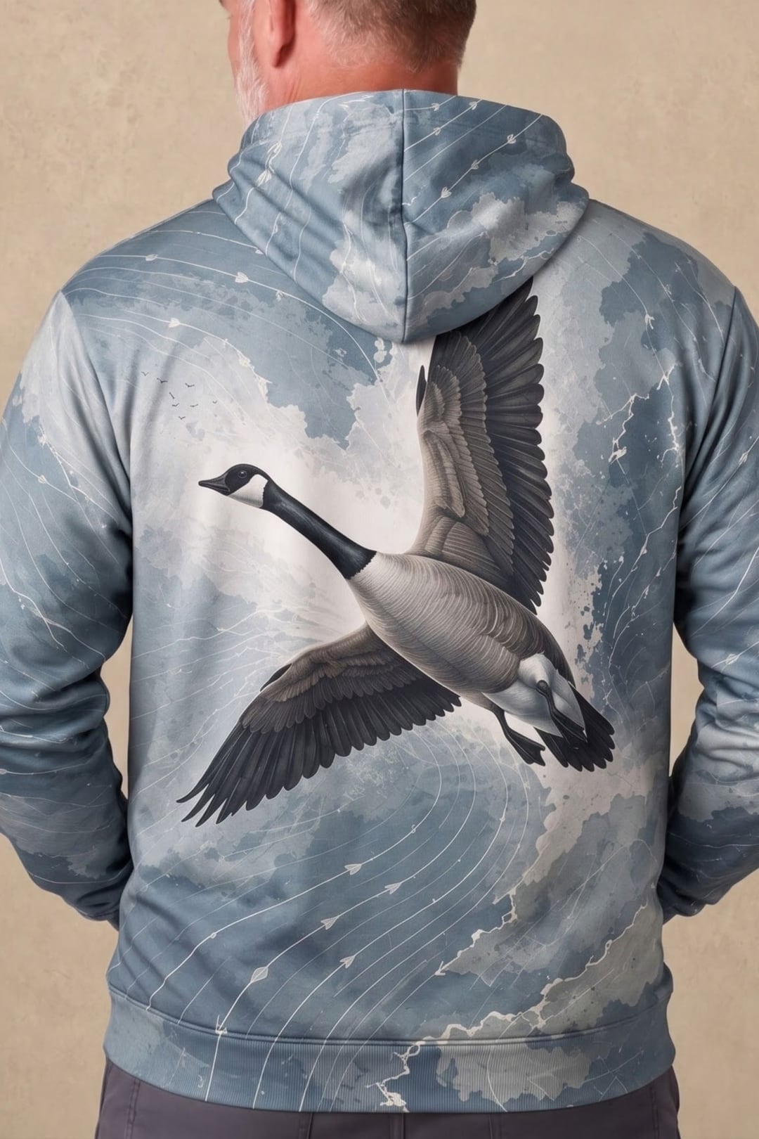 Performance Fleece-Lined Hoodie – Aero Current Goose Soar image 4