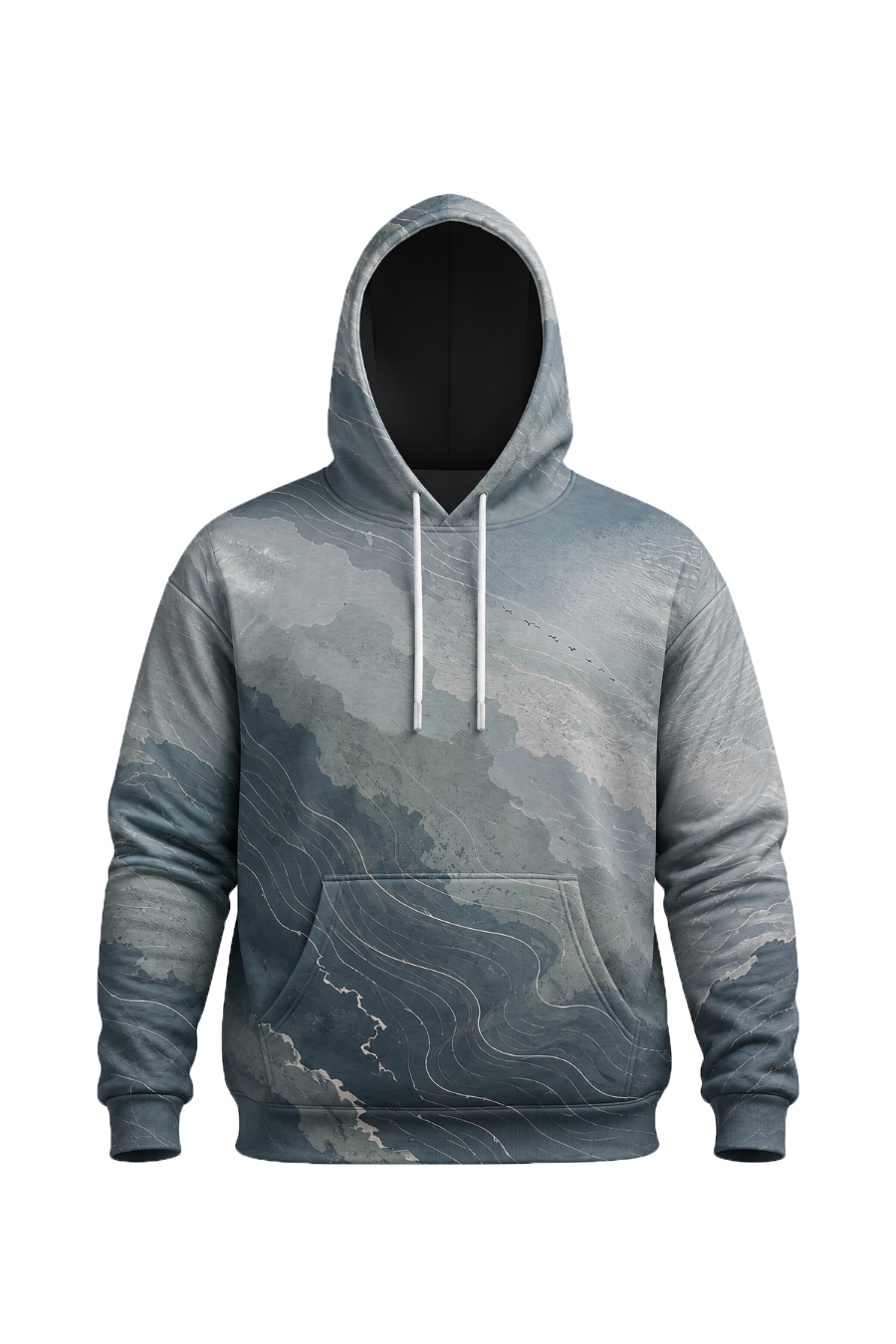 Performance Fleece-Lined Hoodie – Aero Current Goose Soar image 6