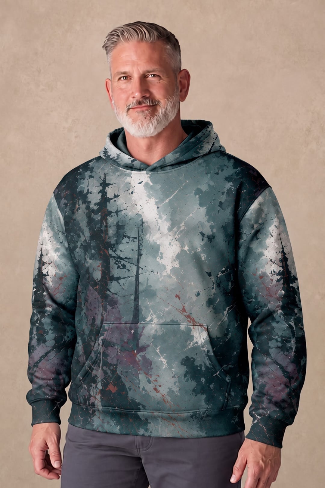 Performance Fleece-Lined Hoodie - Shadow Forest Grizzly Fury image 3