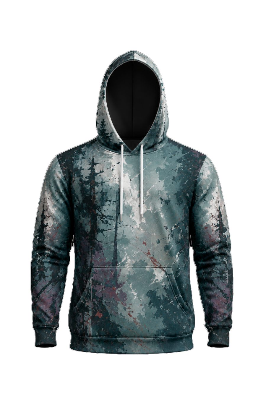 Performance Fleece-Lined Hoodie - Shadow Forest Grizzly Fury image 6