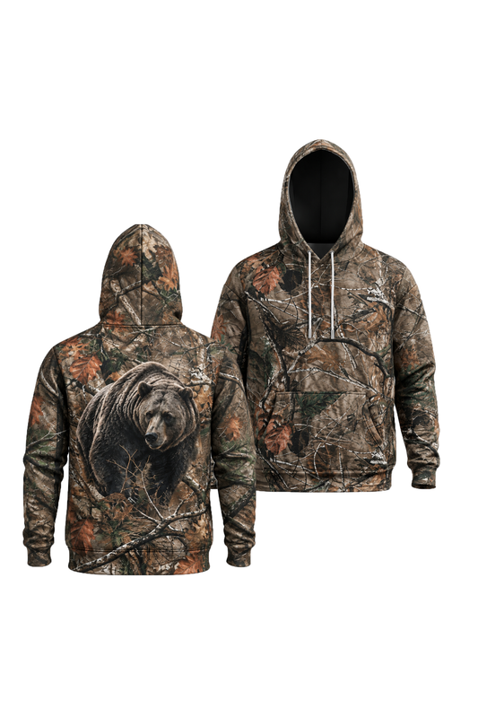 Performance Fleece-Lined Hoodie - Autumn Oak Grizzly Stalke image 1