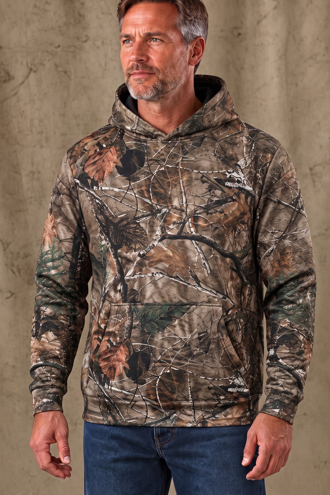 Performance Fleece-Lined Hoodie - Autumn Oak Grizzly Stalke image 3