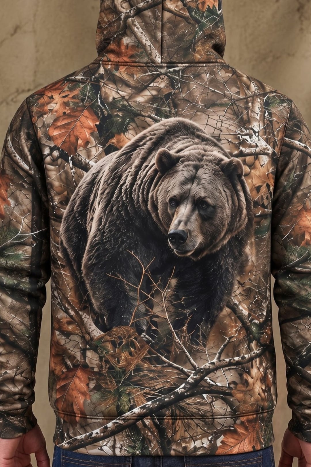 Performance Fleece-Lined Hoodie - Autumn Oak Grizzly Stalke image 4