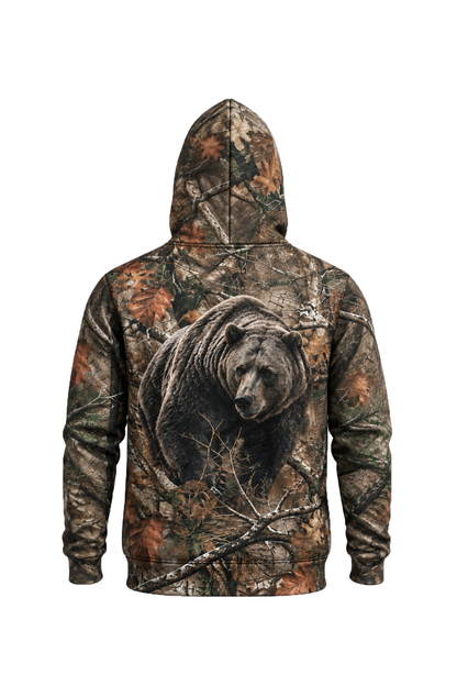 Performance Fleece-Lined Hoodie - Autumn Oak Grizzly Stalke image 5