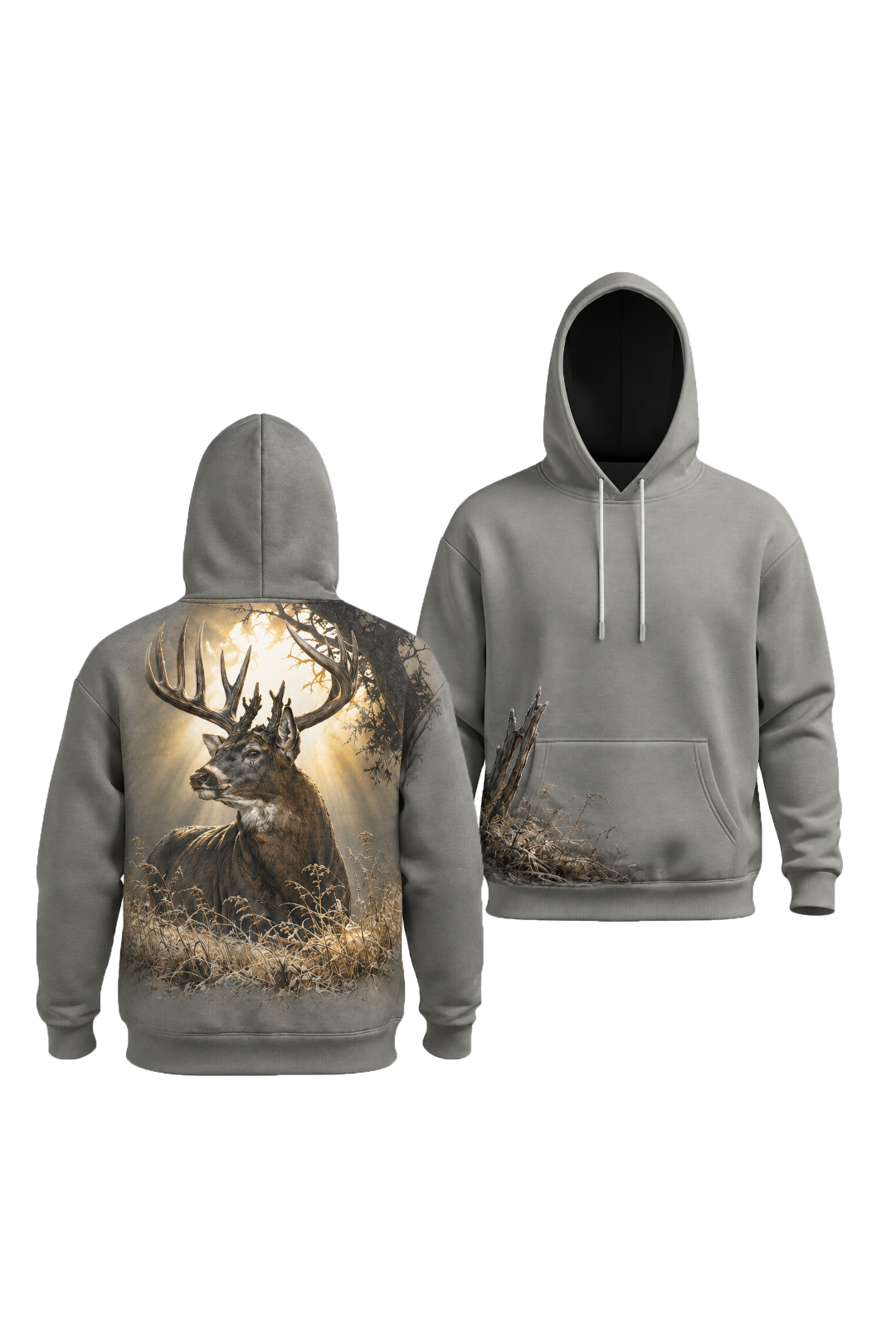 Performance Fleece-Lined Hoodie – Foggy Ridge Whitetail Monarch image 1